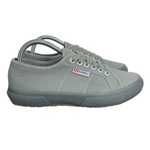 Superga Cotu Classic Gray Low Top Lace Up Sneakers Womens 8